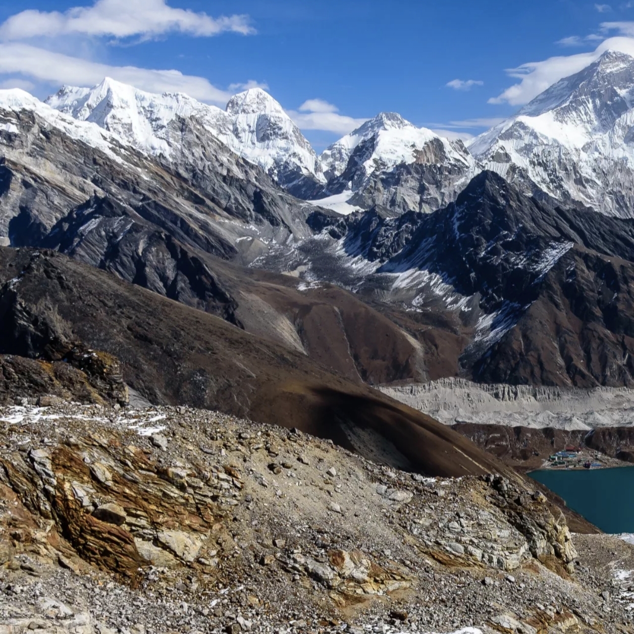 Gokyo to Renjo la pass / lungden 4380 M - 5,360 m