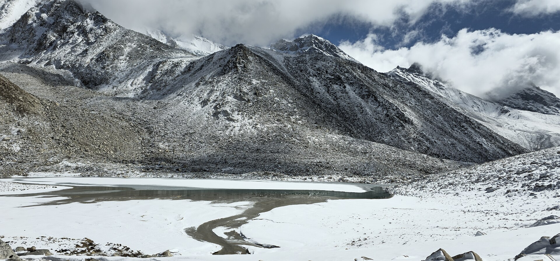 Cross the Larkya La to Bimthang - 3,720 m